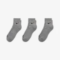 Nike Everyday Plus Cushioned тренировочные Ankle носки (3 пары) цвет серый