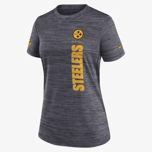 Pittsburgh Steelers Velocity жіноча Nike Dri-FIT NFL футболка колір чорний