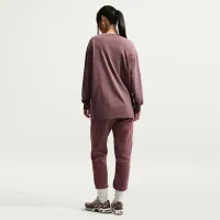 Nike Sportswear женская оверсайз Long-Sleeve футболка цвет фиолетовый