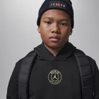 Nike Jordan Paris Saint-Germain Big дитячі Pullover Толстовка з капюшоном колір чорний