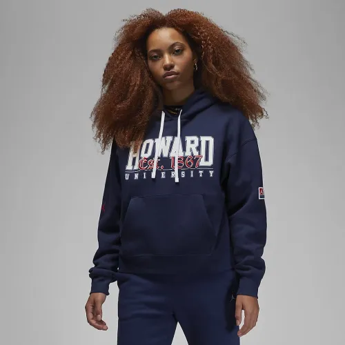 Nike Jordan x Howard University женская Fleece Pullover Толстовка с капюшоном синий