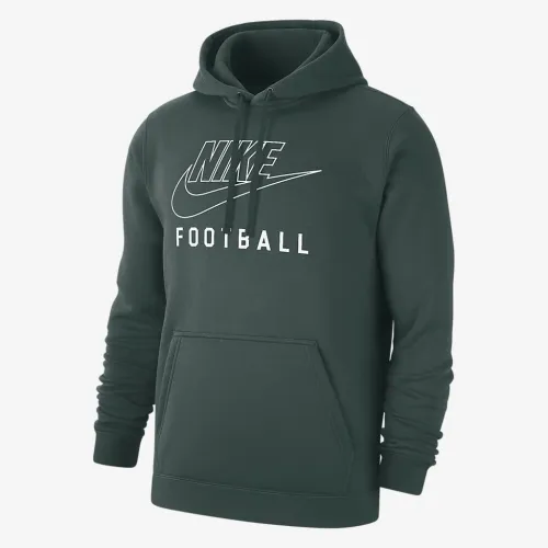 Nike Swoosh Club Fleece чоловічі Football Pullover Толстовка з капюшоном колір зелений