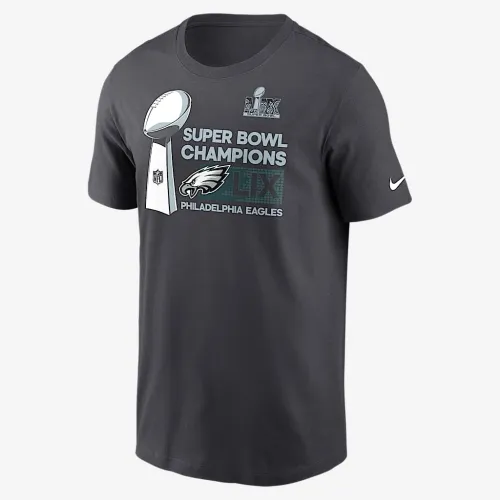 Philadelphia Eagles Super Bowl LIX Champions Trophy Collection чоловічі Nike NFL футболка колір сірий