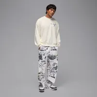 Nike Jordan Brooklyn Fleece чоловічі Crew-Neck світшот колір білий