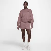 Nike Sportswear Phoenix Fleece женская оверсайз Cropped Crew-Neck свитшот цвет фиолетовый