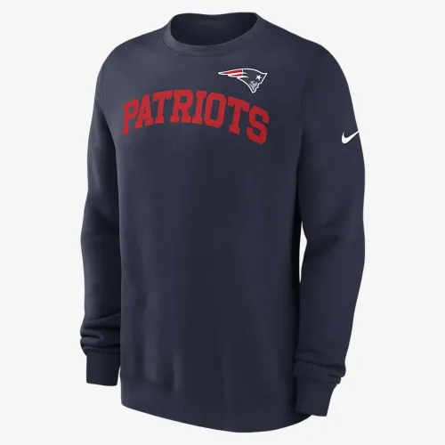 New England Patriots Club чоловічі Nike NFL Pullover Crew блакитний