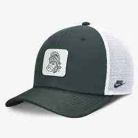 Michigan State Spartans Legacy Rise Mascot чоловічі Nike College Trucker Adjustable Hat колір зелений
