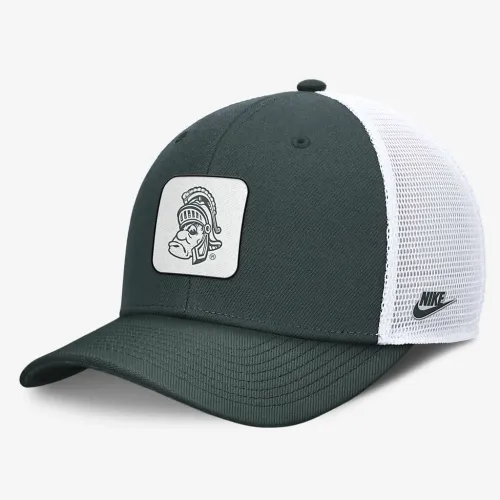 Michigan State Spartans Legacy Rise Mascot чоловічі Nike College Trucker Adjustable Hat колір зелений