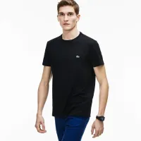 Футболка Lacoste Crew Neck Pime хлопковыеJersey TH6709-031 -  Черная