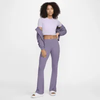 Nike Sportswear Essential женская Slim Cropped футболка цвет фиолетовый