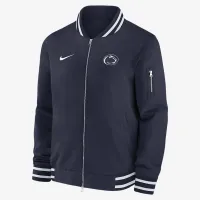 Penn State Nittany Lions Sideline чоловічі Nike College Full-Zip Bomber Куртка блакитний