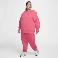 Nike Sportswear Phoenix Fleece женская оверсайз Crew-Neck свитшот (большие размеры) Pink