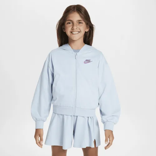 Nike Sportswear Big дитячі (Girls') Full-Zip Толстовка з капюшоном блакитний