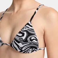 Nike Swim Swirl женская String Bikini Top цвет черный