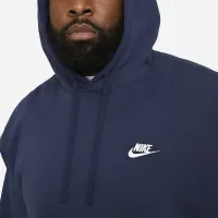 Nike Sportswear Club Fleece Pullover Толстовка с капюшоном синий