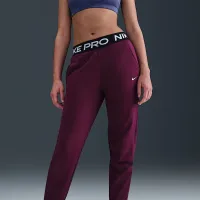 Nike Pro Fleece Big дитячі (Girls') Dri-FIT Joggers колір червоний