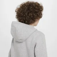 Nike Big детские волейбольные Pullover Толстовка с капюшоном цвет серый