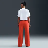 Nike Sportswear Phoenix Fleece женская С высокой Талией Wide-Leg Pants цвет красный