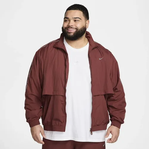 Nike Sportswear Solo Swoosh мужские Woven Track Куртка цвет коричневый