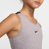 Nike Gymnastics Strappy Performance Leotard колір сірий