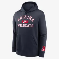 Arizona Wildcats Legacy Club Foundational чоловічі Nike College Pullover Толстовка з капюшоном блакитний