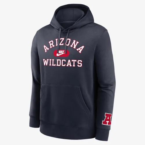 Arizona Wildcats Legacy Club Foundational мужские Nike College Pullover Толстовка с капюшоном синий