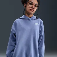 Nike Sportswear Club Fleece Big дитячі оверсайз Pullover Толстовка з капюшоном блакитний