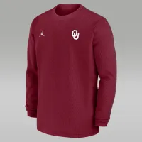 Oklahoma Sooners Sideline Coach чоловічі Nike College Long-Sleeve Top колір червоний