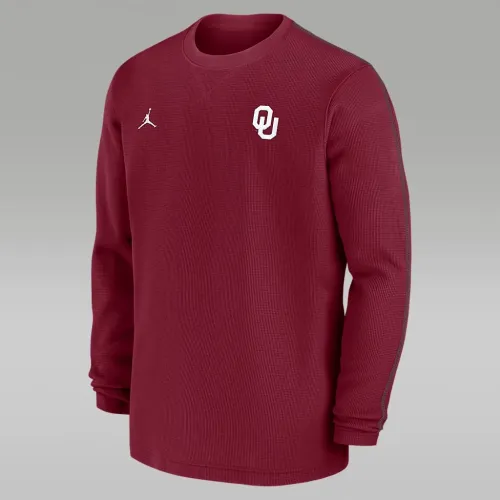 Oklahoma Sooners Sideline Coach чоловічі Nike College Long-Sleeve Top колір червоний