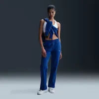 Nike Sportswear Phoenix Fleece женская Mid-Rise Open-Hem Pants синий