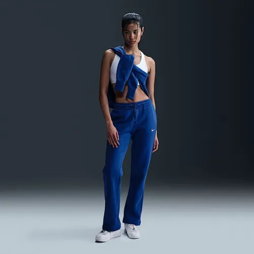 Nike Sportswear Phoenix Fleece женская Mid-Rise Open-Hem Pants синий