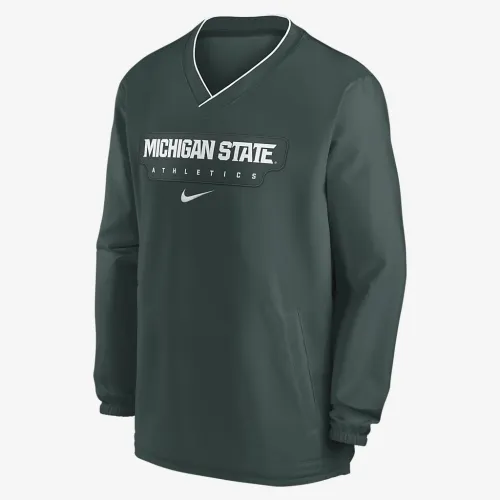 Michigan State Spartans Sideline чоловічі Nike College Long-Sleeve Вітровка колір зелений