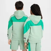 Nike Air Big дитячі Fleece Pullover Толстовка з капюшоном колір зелений