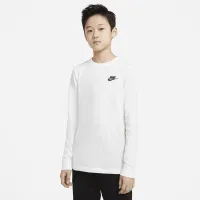 Nike Sportswear Big дитячі (для хлопчиків) Long-Sleeve футболка колір білий