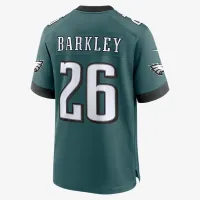 Saquon Barkley Philadelphia Eagles Super Bowl LIX мужские Nike NFL Game Jersey цвет зеленый
