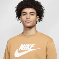 Nike Sportswear Club Fleece чоловічі Graphic Crew колір коричневий