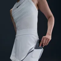 NikeCourt Slam женская Dri-FIT Tennis Skort цвет серый
