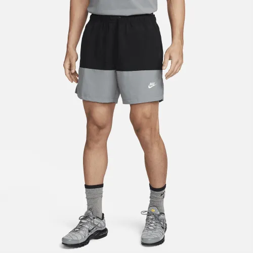 Nike Club чоловічі Woven Color-Blocked шорти колір чорний