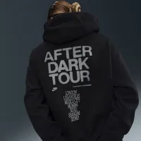Nike женская оверсайз Graphic Толстовка с капюшоном цвет черный