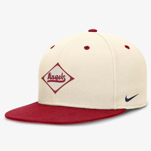 Los Angeles Angels City Connect True мужские Nike Dri-FIT MLB Fitted Hat цвет коричневый