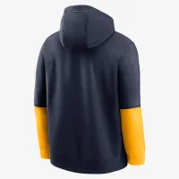 West Virginia Mountaineers Sideline Team Issue Club чоловічі Nike College Pullover Толстовка з капюшоном блакитний