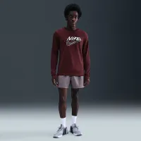 Nike мужские Dri-FIT Long-Sleeve Top цвет красный