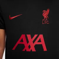Liverpool FC Strike Special Edition Big дитячі Nike Dri-FIT Soccer Short-Sleeve Knit Top колір чорний