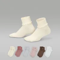 Nike Jordan Big дитячі Foldover Ankle шкарпетки (6 пар) колір коричневий