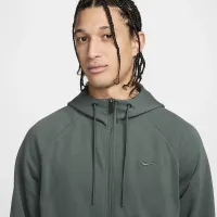 Nike Primary Fleece мужские Dri-FIT UV Full-Zip Performance Толстовка с капюшоном цвет зеленый