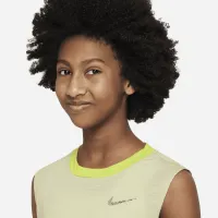 Nike Yoga Dri-FIT Big детские (Girls') Tank цвет зеленый