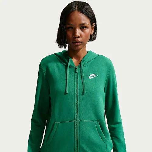 Nike Sportswear Club Fleece жіноча Full-Zip Толстовка з капюшоном колір зелений