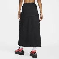 Nike Sportswear Essential жіноча Mid-Rise Woven Cargo Midi спідниця колір чорний