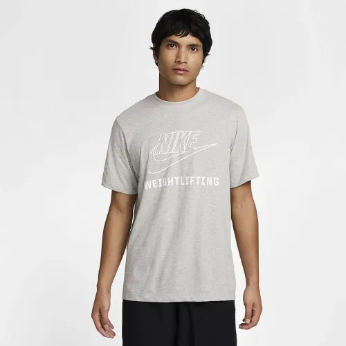 Nike Swoosh чоловічі Weightlifting футболка колір сірий