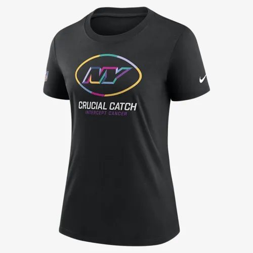 New York Jets Crucial Catch жіноча Nike NFL футболка колір чорний